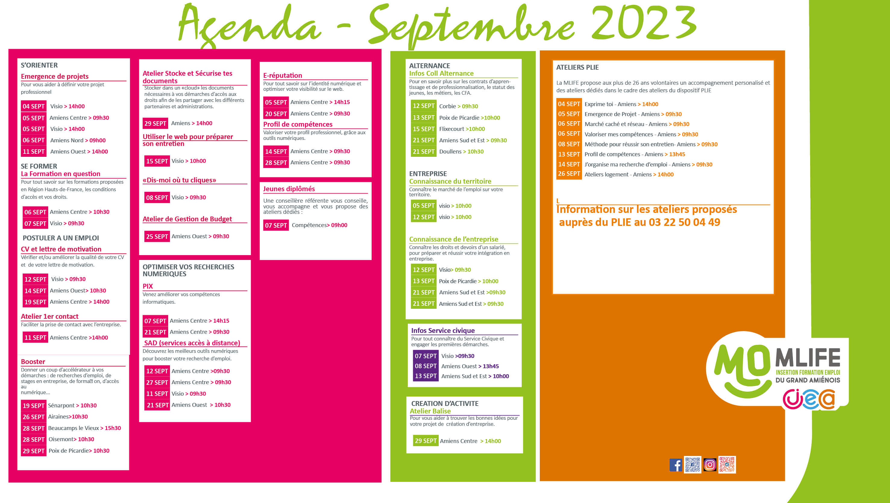 agenda de septembre
