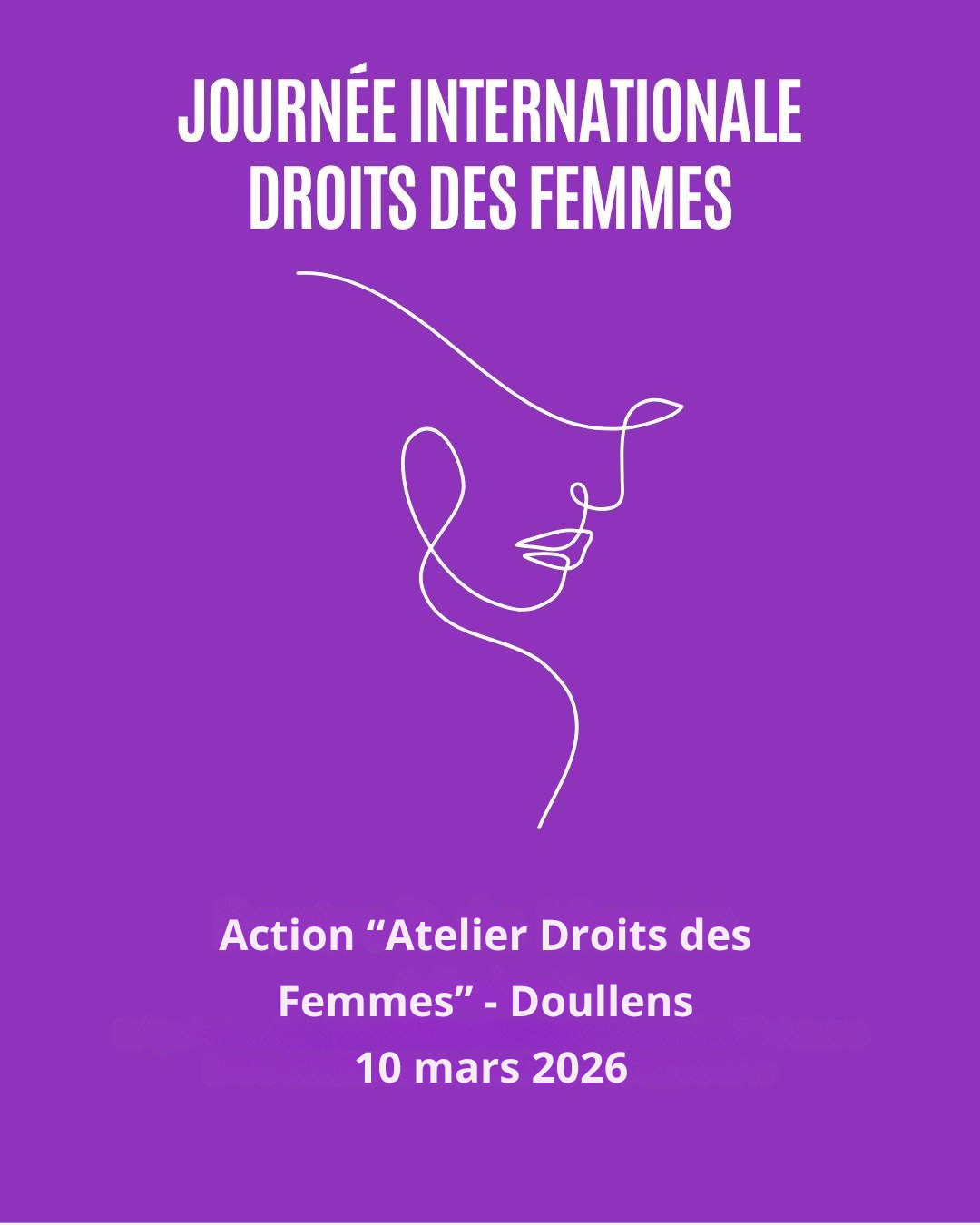 Action Atelier Droits des Femmes Doullens 10 mars 2026