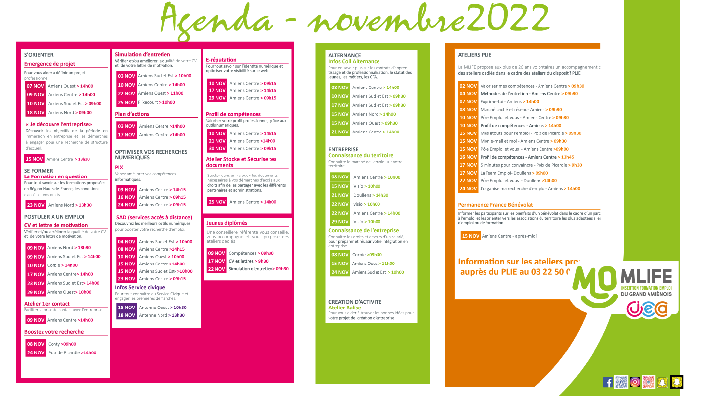 agenda NOV 2022